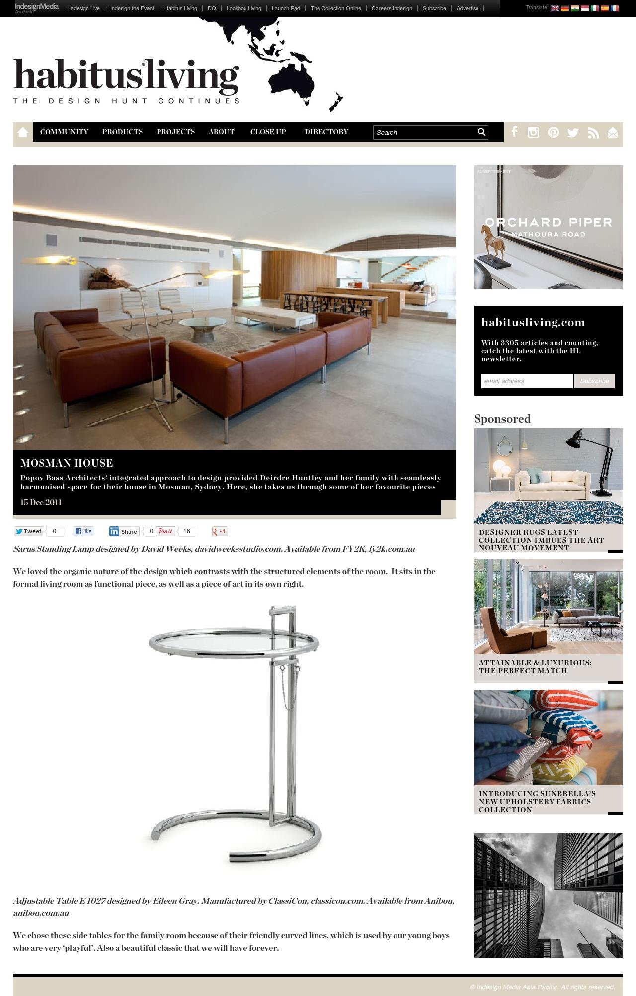 Mosman House Habitus Living